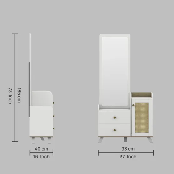 Lilly Dressing Table - Kingston White