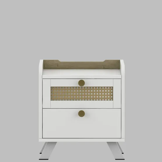 Lilly Bedside Table - Kingston White