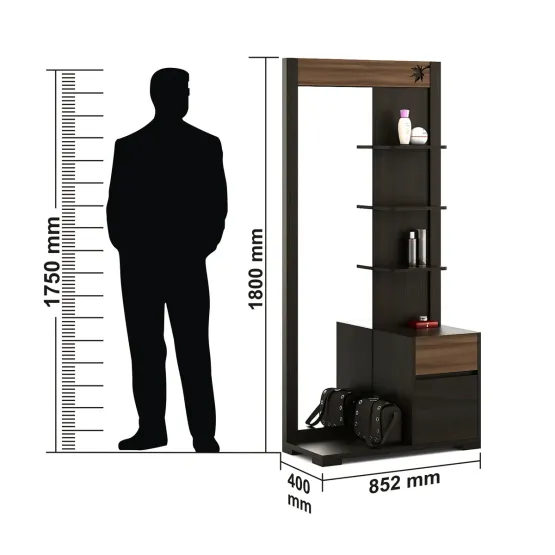 Maple Dressing Table - Fumed Oak Woodpore