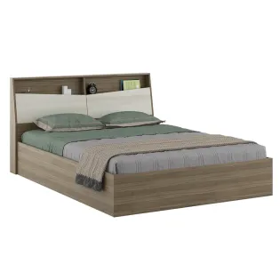 Martin King Bed With 3/4  Lifton - Lyon Walnut