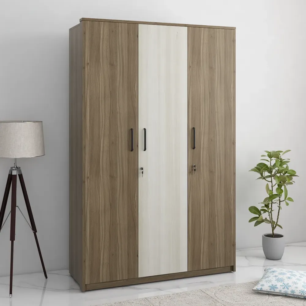 Martin 3 Door Wardrobe - Lyon Walnut