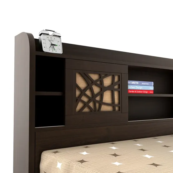 Mayflower Queen Bed With Box Type Storage - Vermount Woodpore