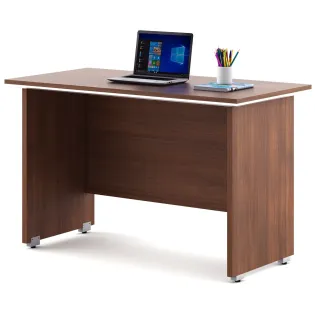Nova Desking Office Table Small - Walnut Rigato