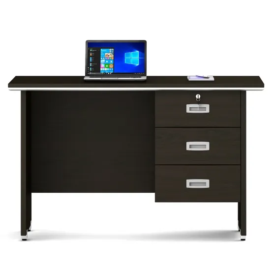 Nova Integra Office Table Small With 3 Shutter - Vermount