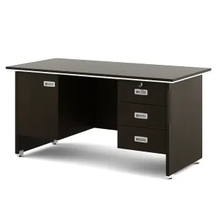Nova Integra Office Table Extra Medium With 3 Drawer 1 Shutter - Vermount