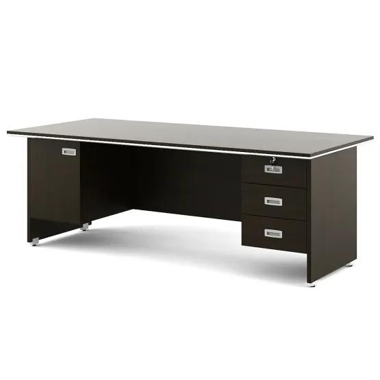 Nova Integra Office Table Extra Large With 3 Drawers 1 Shutter - Vermount