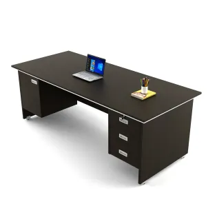 Nova Integra Office Table Extra Large With 3 Drawers 1 Shutter - Vermount