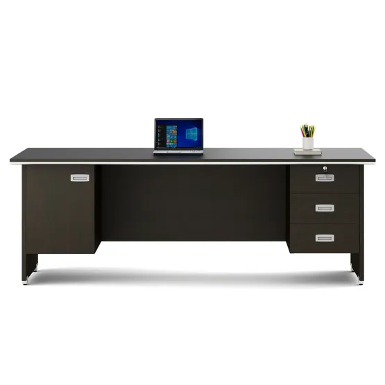 Nova Integra Office Table Extra Large With 3 Drawers 1 Shutter - Vermount