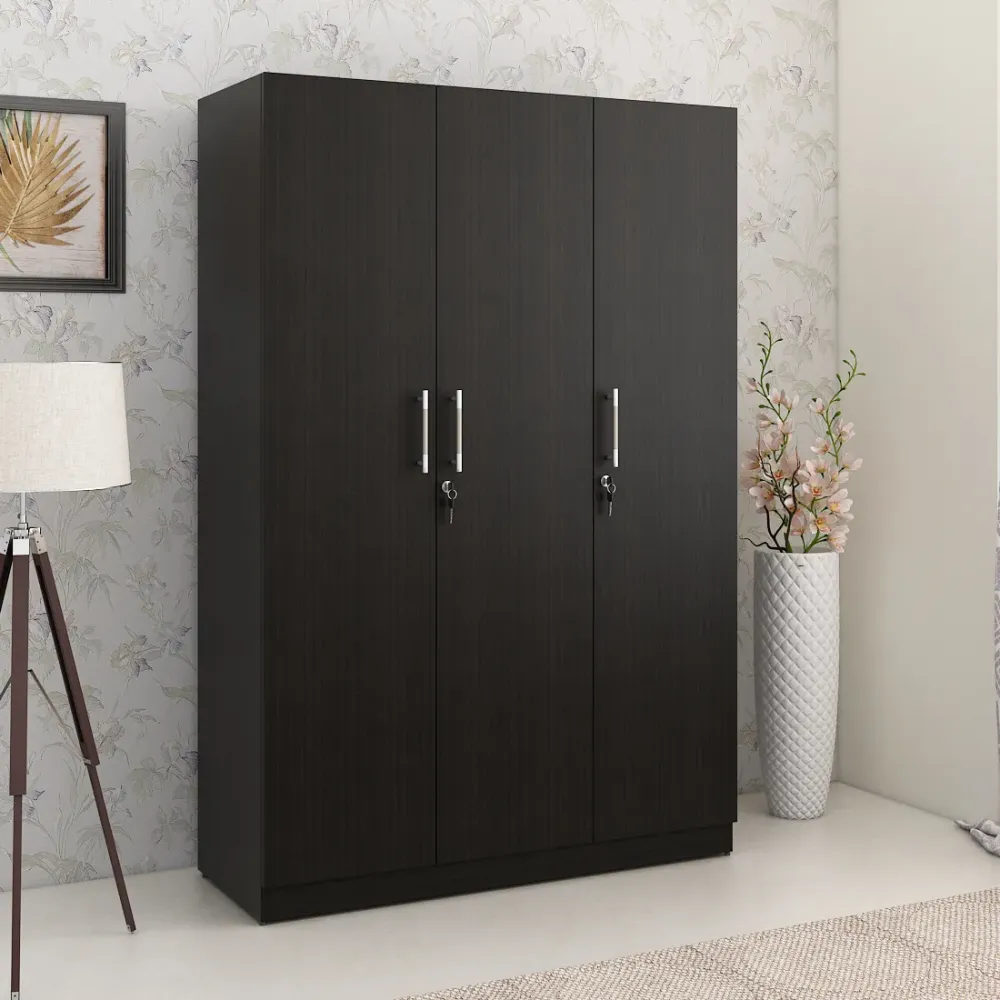 Optima 3 Door Wardrobe - Natural Wenge