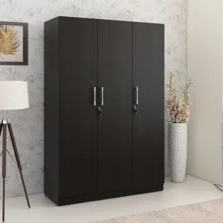 Optima 3 Door Wardrobe - Natural Wenge