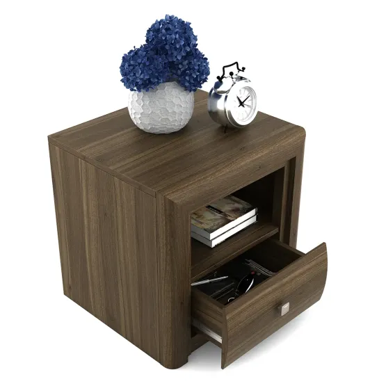 Emperor / Proton Bedside Table - Lyon Walnut