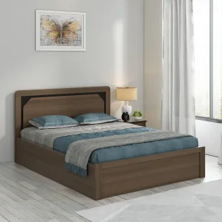 Roma Queen Bed With 3/4 Lifton Mol-acacia Dark - Woodpore