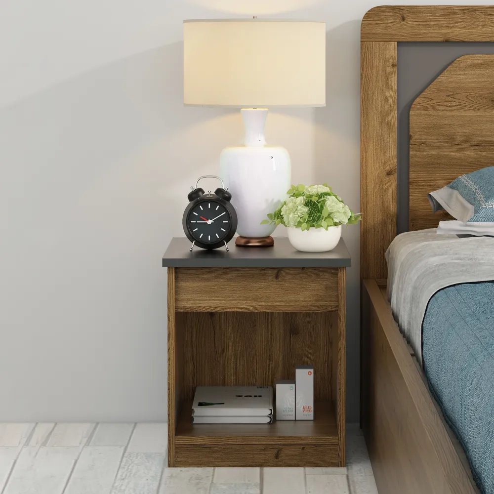 Roma Bedside Table - Clasic Oak