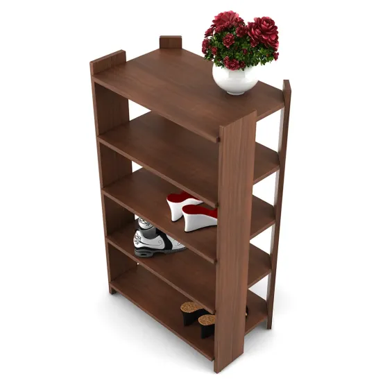 Shoe Rack Basic (prima) - Walnut Rigato Woodpore