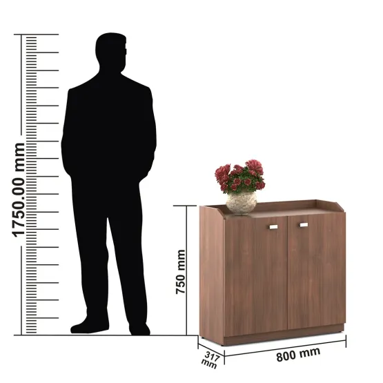 Shoe Rack Minima Delux - Walnut Rigato Woodpore