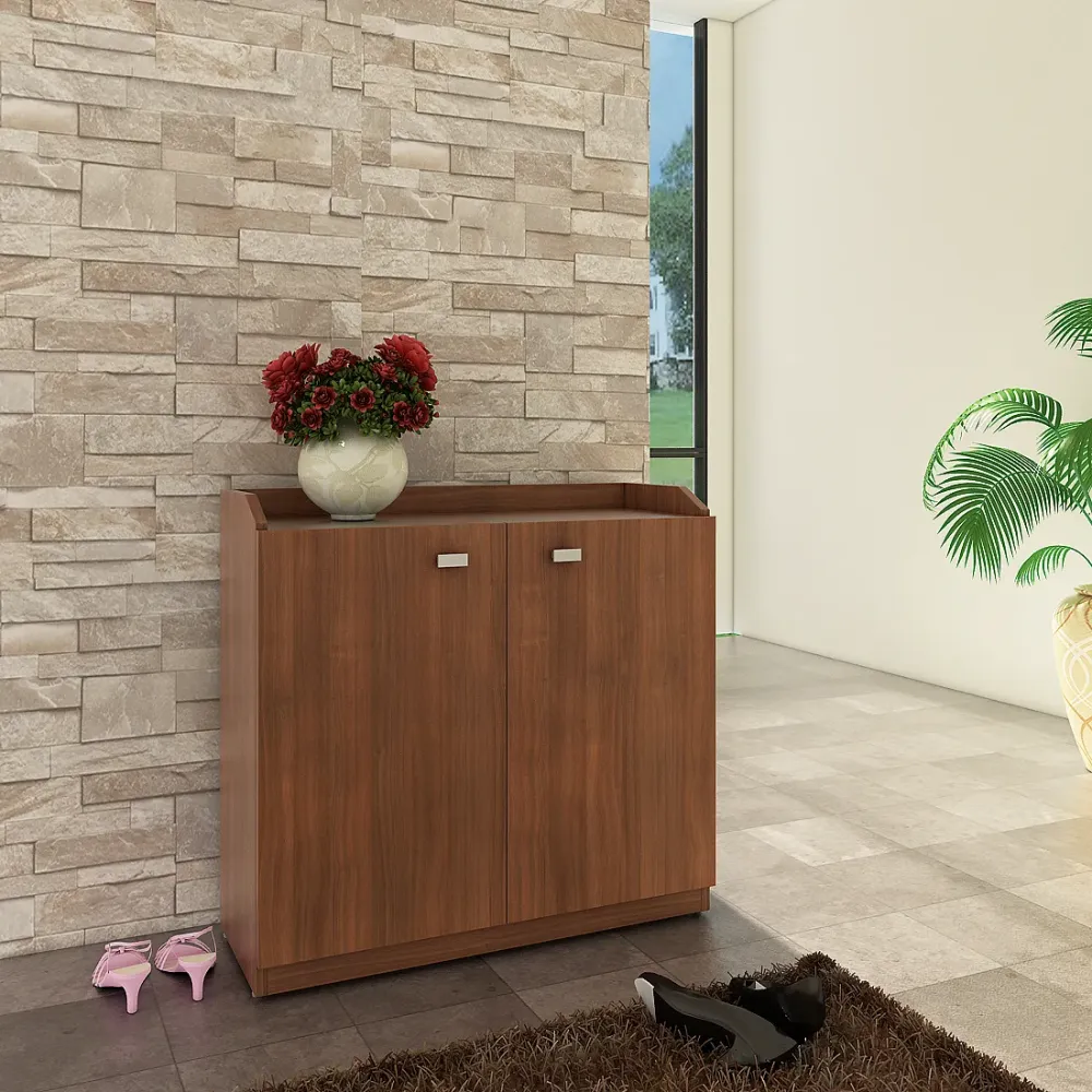 Shoe Rack Minima Delux - Walnut Rigato Woodpore