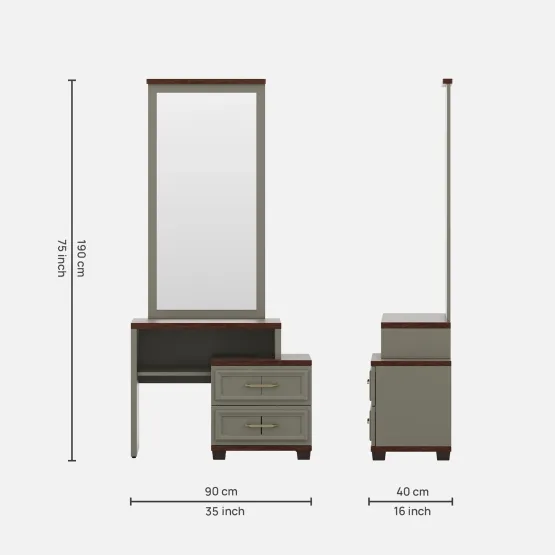 Sahara Dresser - Stone Grey Modern Ash 