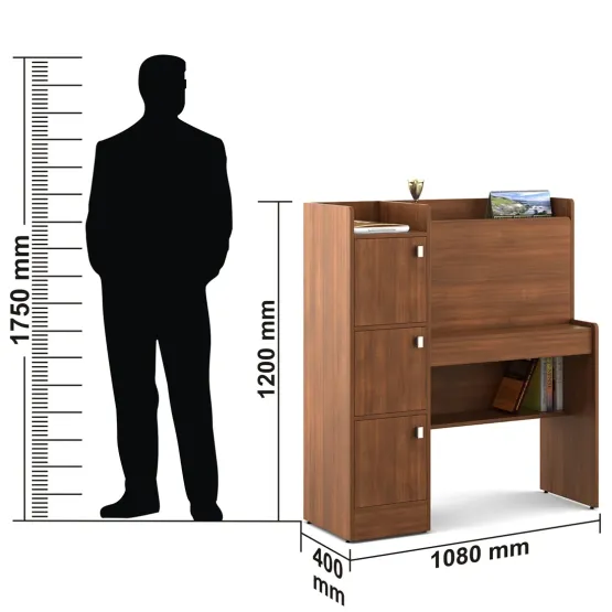 Study Table Winner - Walnut Rigato Woodpore