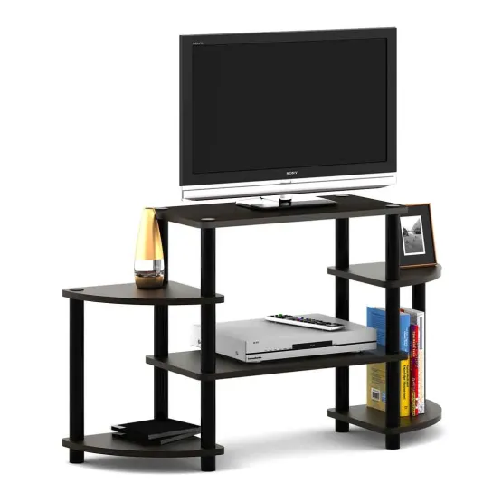 Tubular Tv Unit Rack Tr-03 - Fumed Oak Woodpore