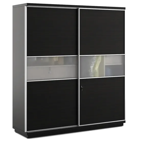 Universal 2 Door Sliding Wardrobe - Natural Wenge Woodpore