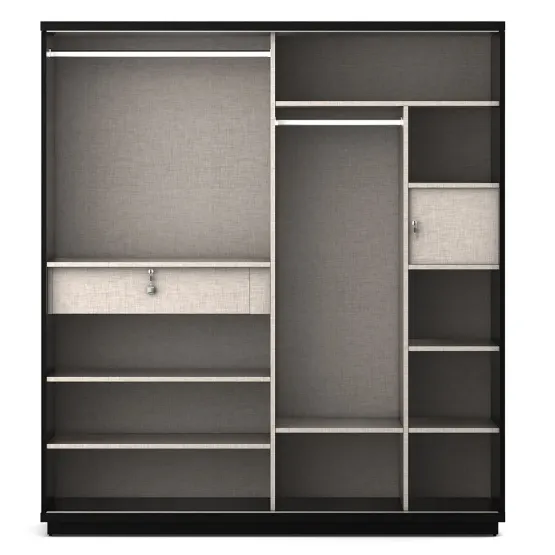 Universal 2 Door Sliding Wardrobe - Natural Wenge Woodpore