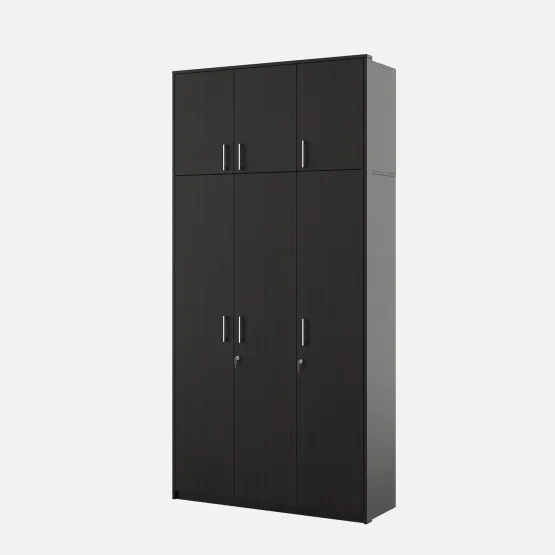 Value V2 3 Door Wardrobe With Loft - Natural Wenge With Loft