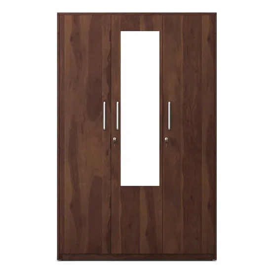 Value 3 Door Wardrobe With Mirror-sheesham