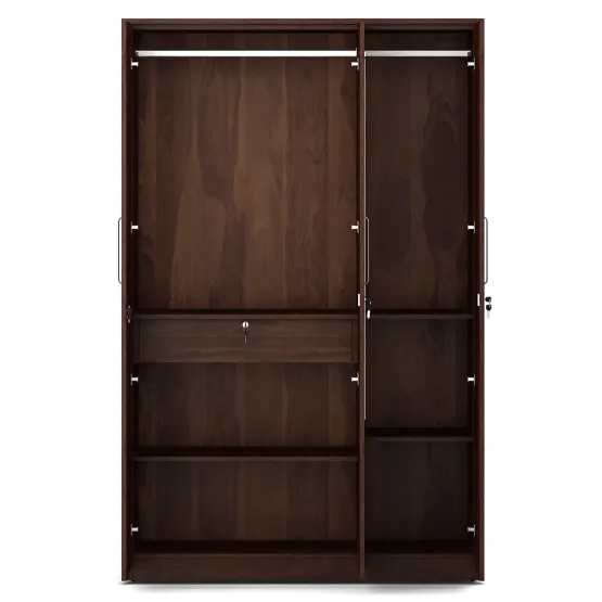 Value 3 Door Wardrobe With Mirror-sheesham
