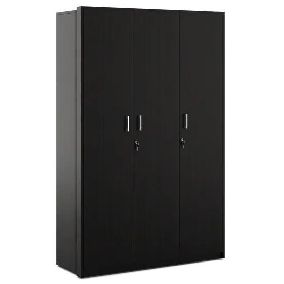 Value V2 3 Door Wardrobe - Natural Wenge - Woodpore