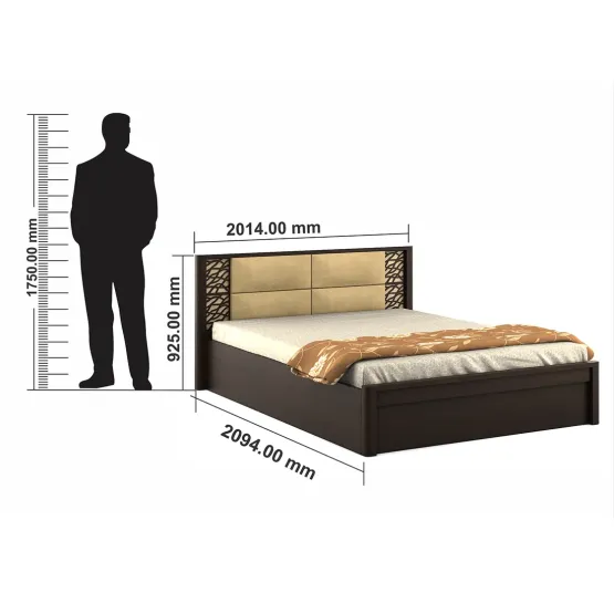 Venice King Bed With 3/4th Lift On Storage - Vermount