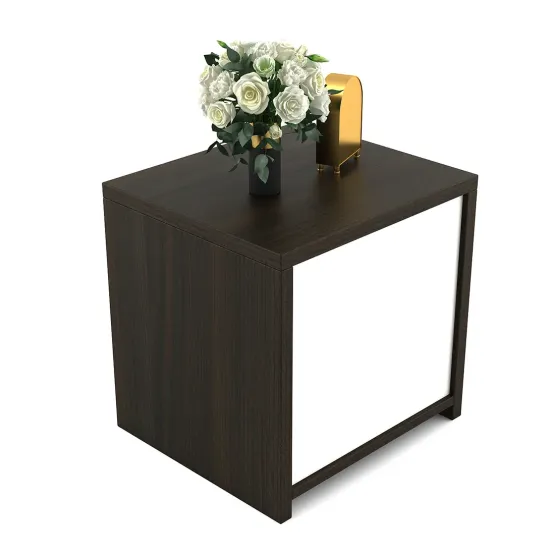 Verona Bedside Table - Fumed Oak