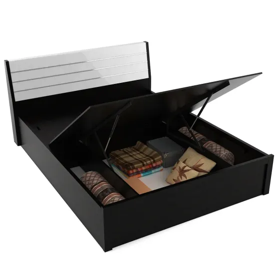 Viva V3 Queen Bed With 3/4th Lifton - Natural Wenge - Woodpore