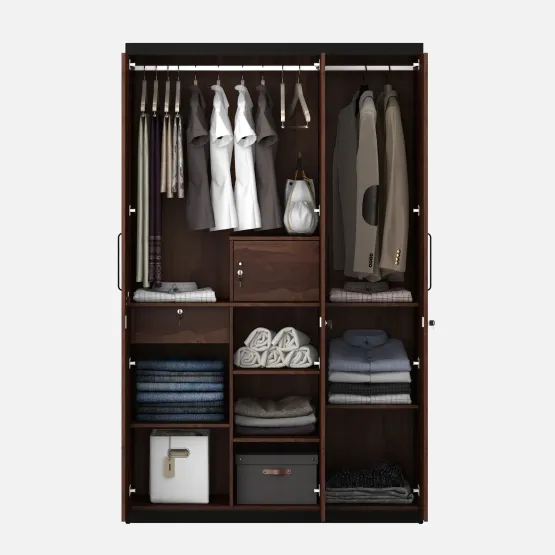 Woodland 3 Door Wardrobe - Sheesham